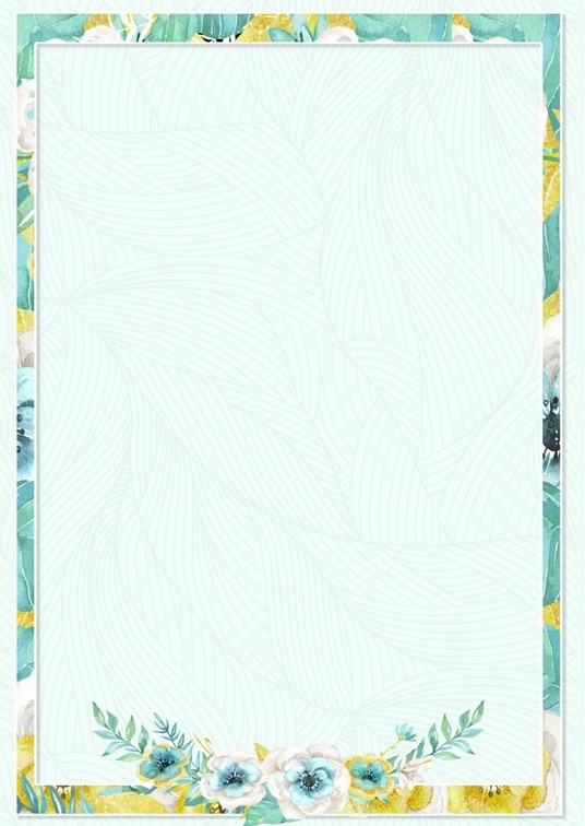 小清新小清新信纸背景 (19)小清新信纸模板word模板